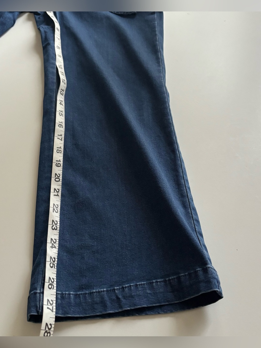 NYDJ pull on wide leg jeans 8 mid rise stretch drawstring lift tuck technology - Picture 15 of 15